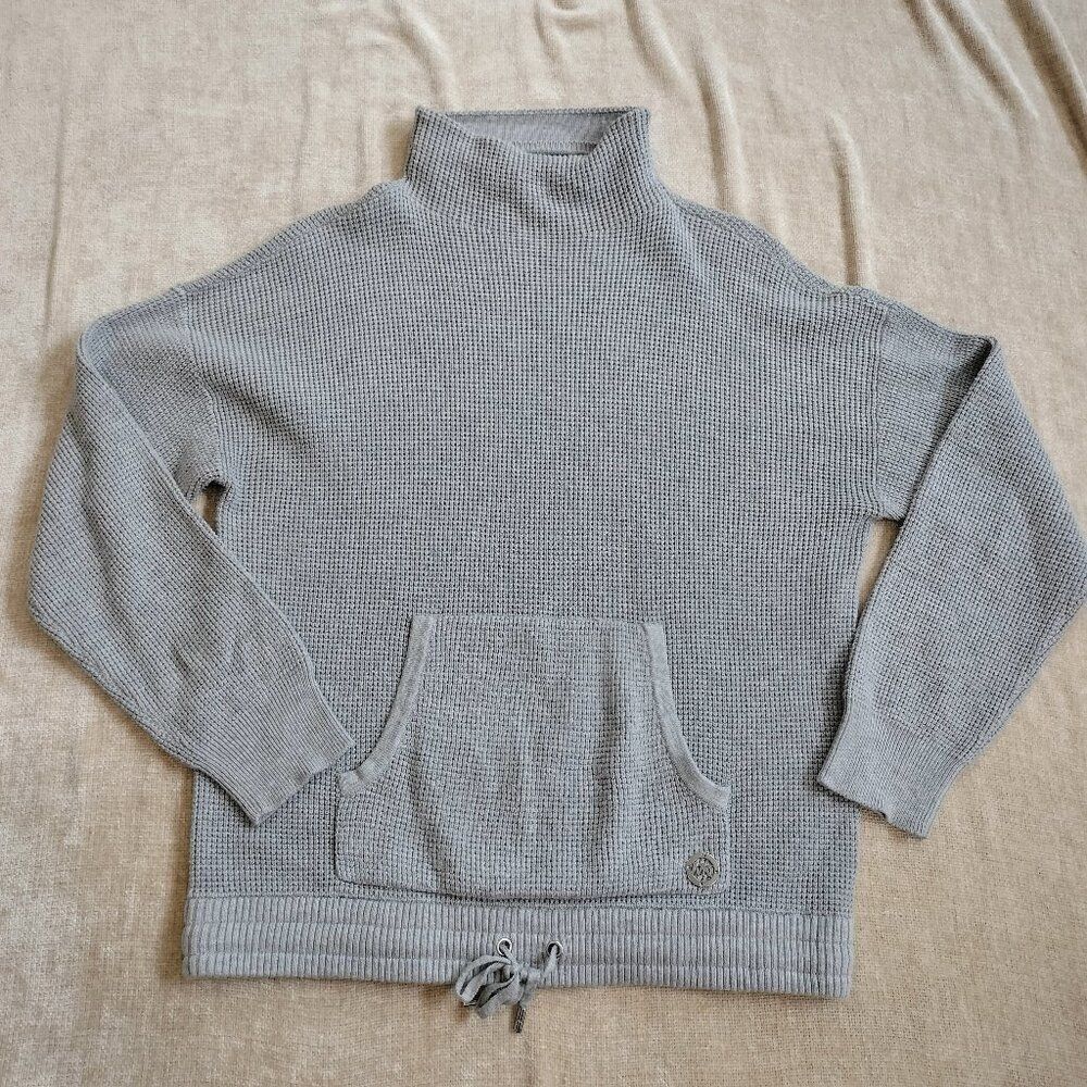 Michael Kors Women’s Knit Pullover Long Sleeve Mock Neck Sweater Gray Sz M